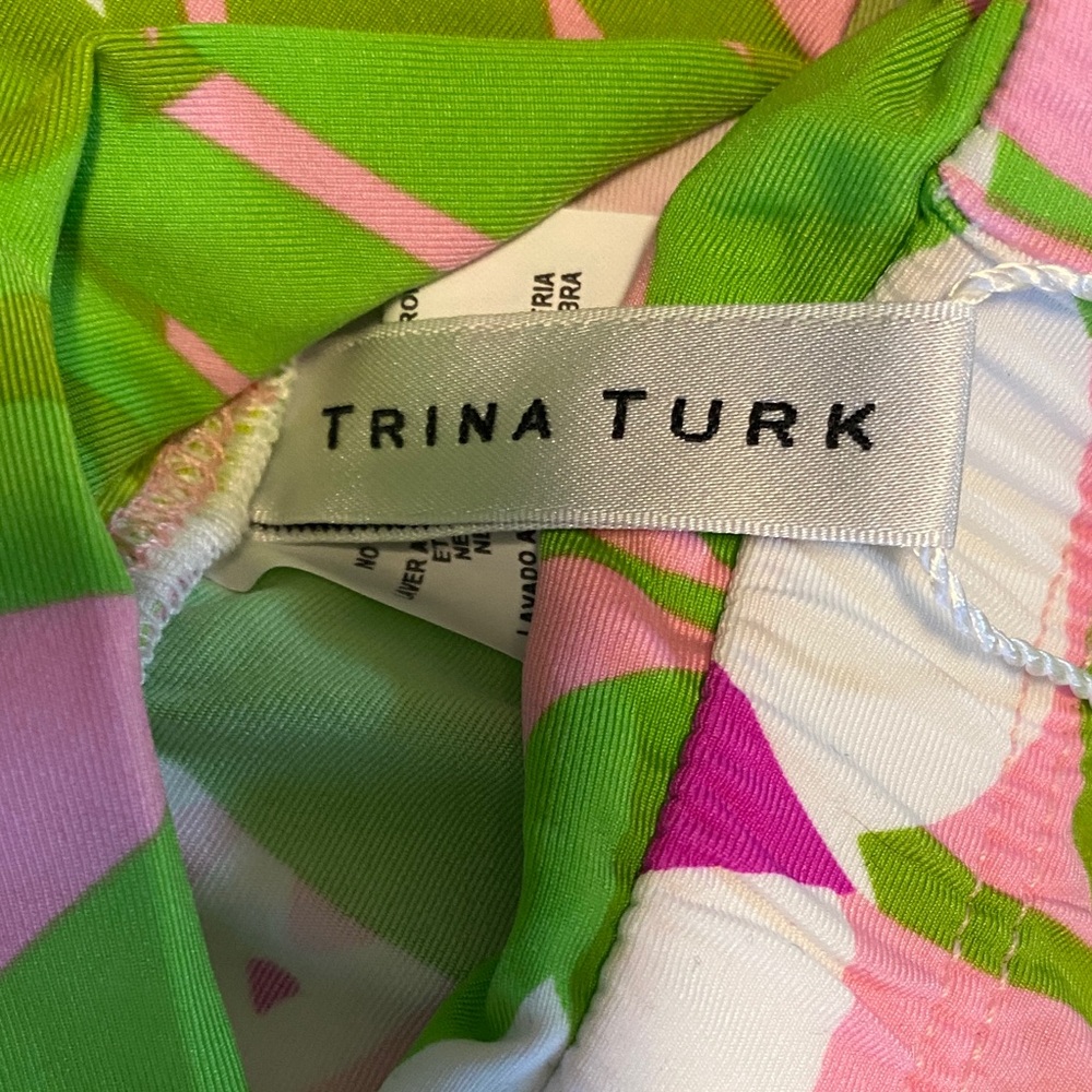 Trina Turk Vibrant Pink and Green pants